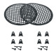 8 inch Grill with plastic clamps for Loudspeaker Cabinets (pair)