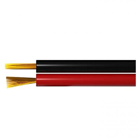 Speaker Cable 1.0mm x 2 Red/Black100M Roll 17AWG