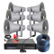 Extra Large sized Warehouse PA Sound System Horn Speakers Complete kit