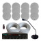 Office DSPPA Ceiling speaker complete PA Sound System installation kit - White
