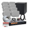 Restaurant / Pub Bluetooth Sound System Kit with 8 x White Wall Mount Speakers with Subwoofer