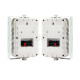 Coffee Shop & Small Restaurant Bluetooth Sound System Kit with 4 x White Wall Mount Speakers
