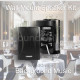 Restaurant Wall Mount DSPPA 6 Speaker Complete Sound Installation Kit - Black