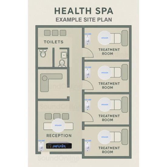 Health / Beauty Spa Sound System Kit
