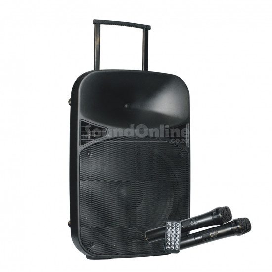 15 inch BATTERY POWERED PORTABLE PA WITH USB/MP3/SD/FM & BLUETOOTH